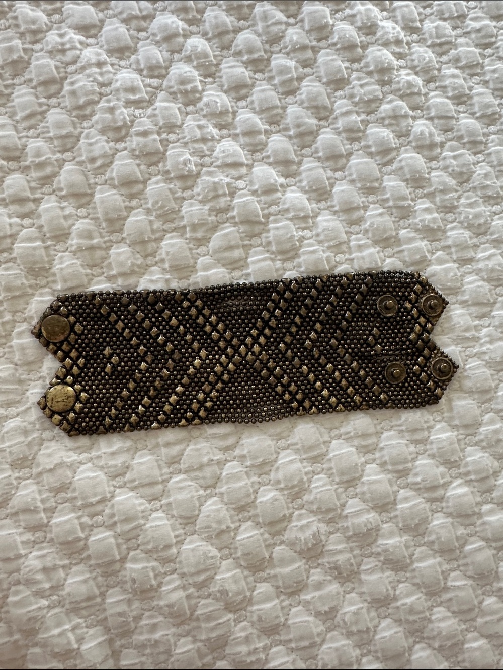 Unbranded Brass Liquid Metal Statement Bracelet
